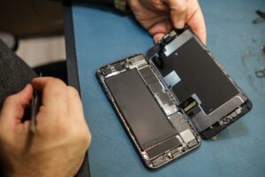 cell phone with lithium battery inside