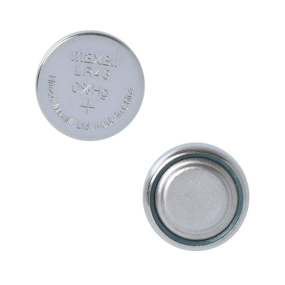 two watch batteries on a white background