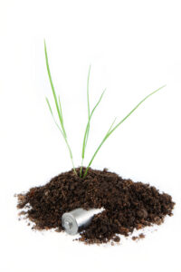 battery in dirt